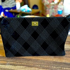 Chanel Black Quilted Suede Wild Stitch should bag